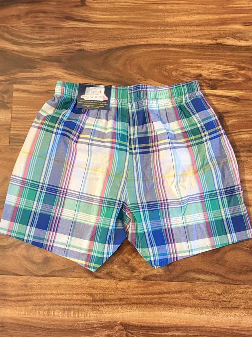 NWT Ralph Lauren Polo Men’s Madras Plaid Boxer Shorts Small S Boxers Loungewear - Picture 6 of 6